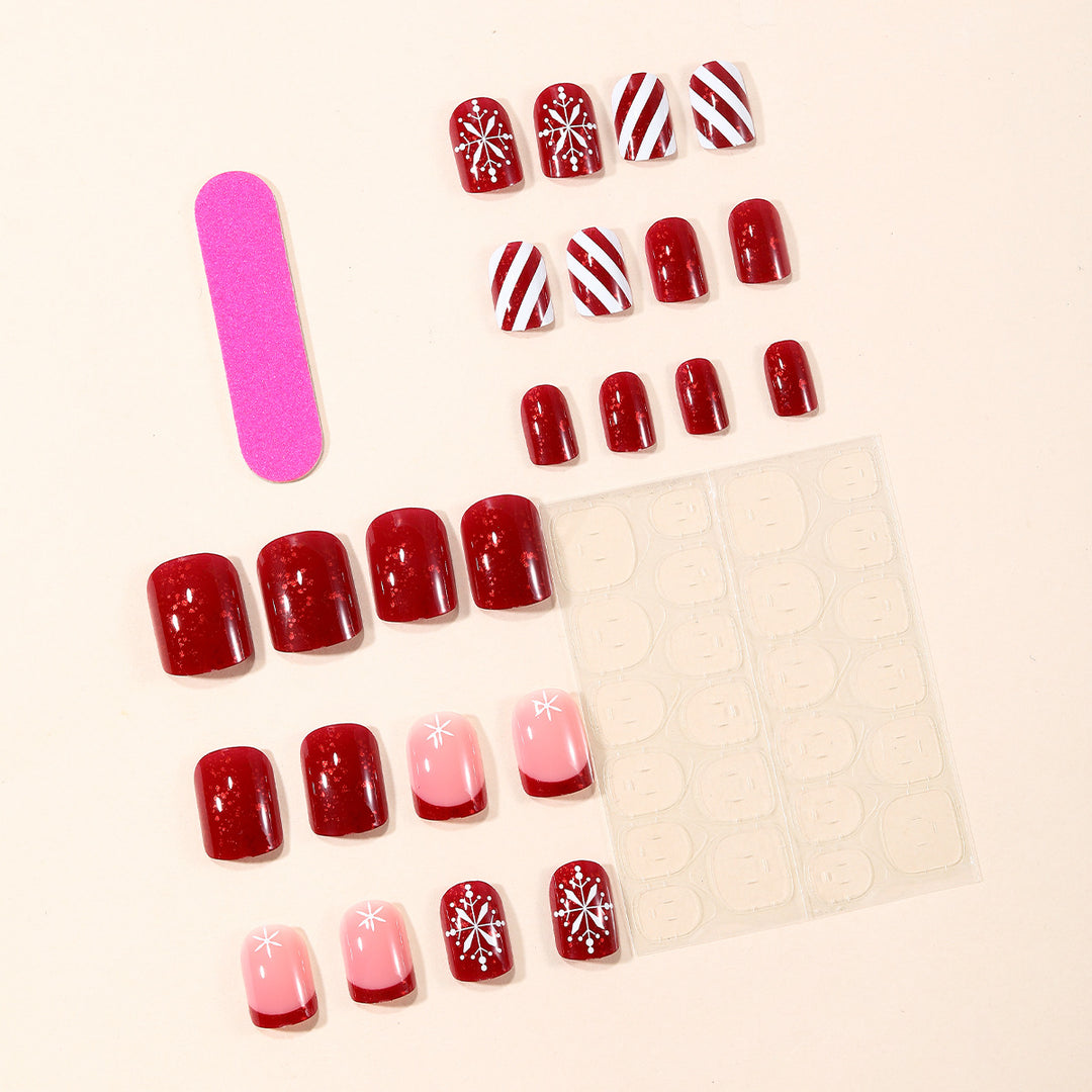 Festive Seasonal Acrylic Nail Art Extensions Kalsten