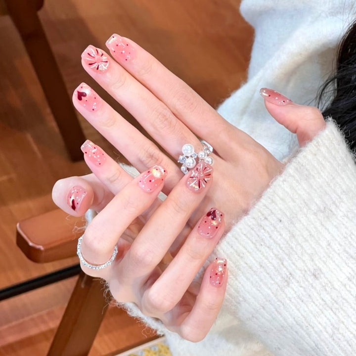 Artistic Floral Press-On Nail Design Kalsten 1787394846