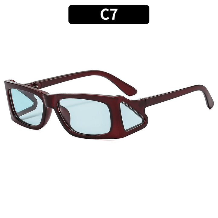 Futuristic Geometric Shield Sunglasses  1787664004