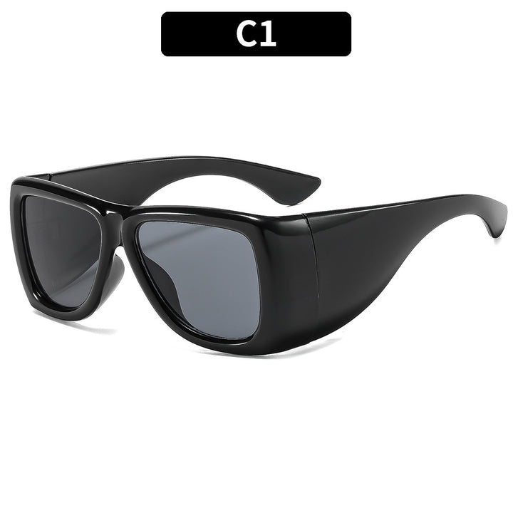 Bold Avant-Garde Shield Sunglasses