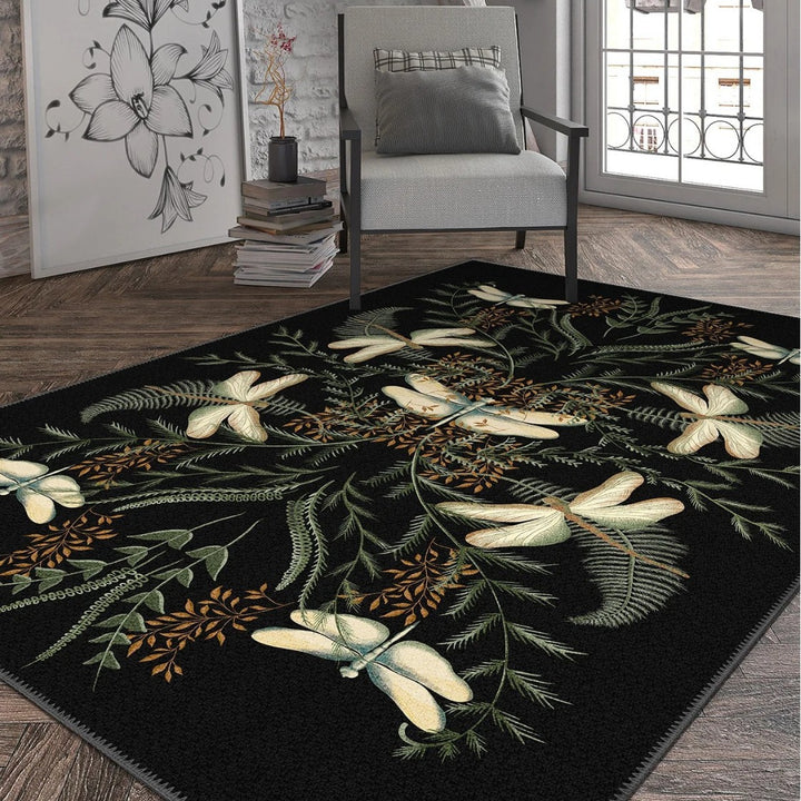 Botanical Pattern Area Rug