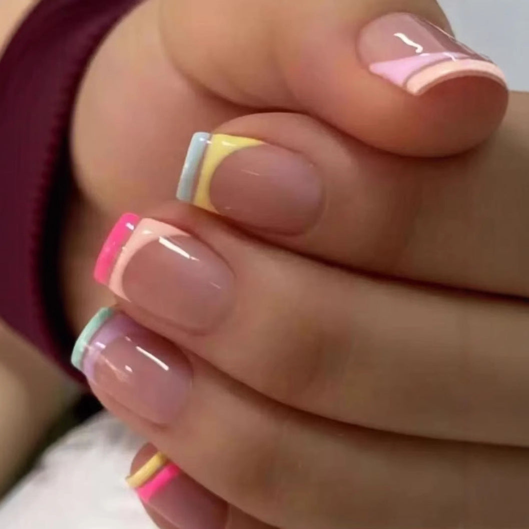 Artificial nail set with modern gradient tip design Kalsten