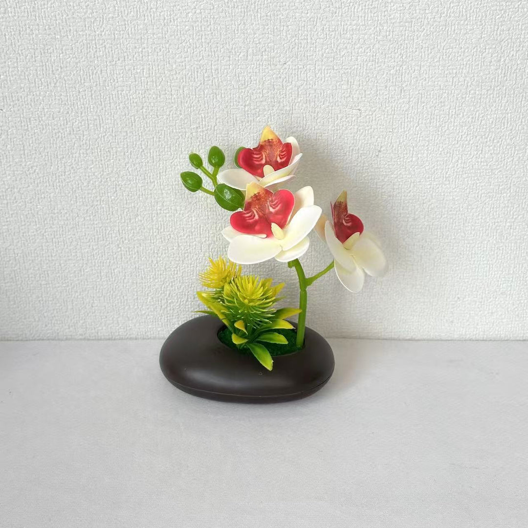 Decorative Faux Orchid Blossom Arrangement