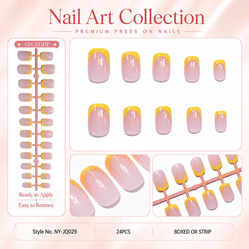 Acrylic nail set with colorful gradients Kalsten