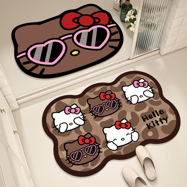 Cartoon Themed Plush Bath Mat