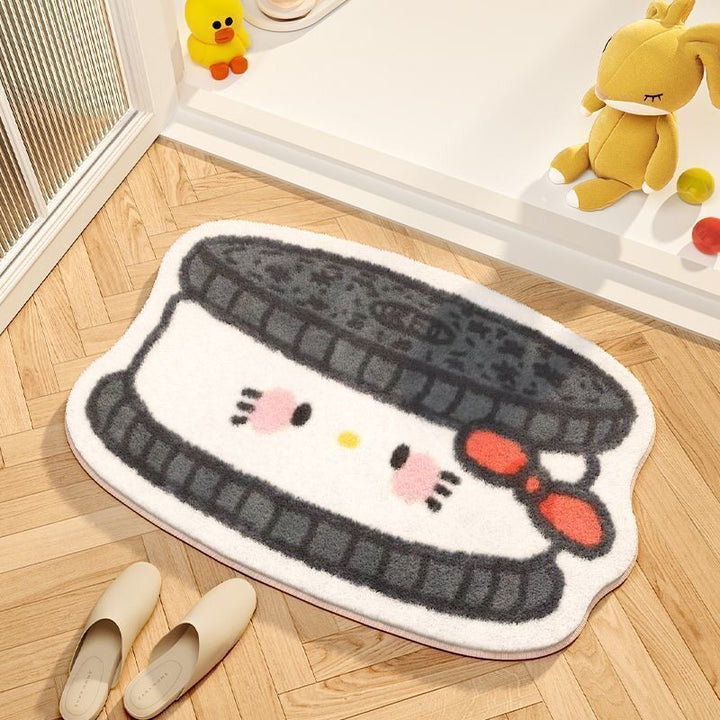 Whimsical Cartoon-Themed Plush Bath Mat