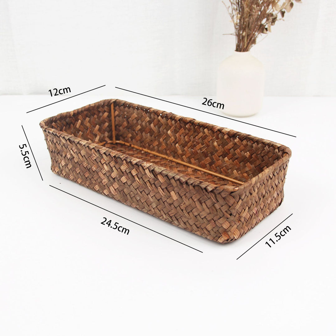 Woven Rectangular Storage Basket