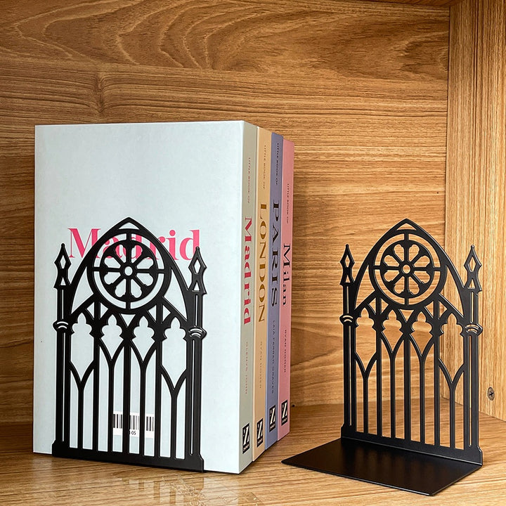 Ornate Metal Bookend Stand