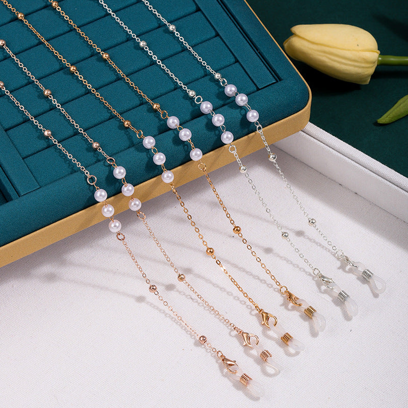 Elegant Pearl Eyewear Holder Chain Kalsten