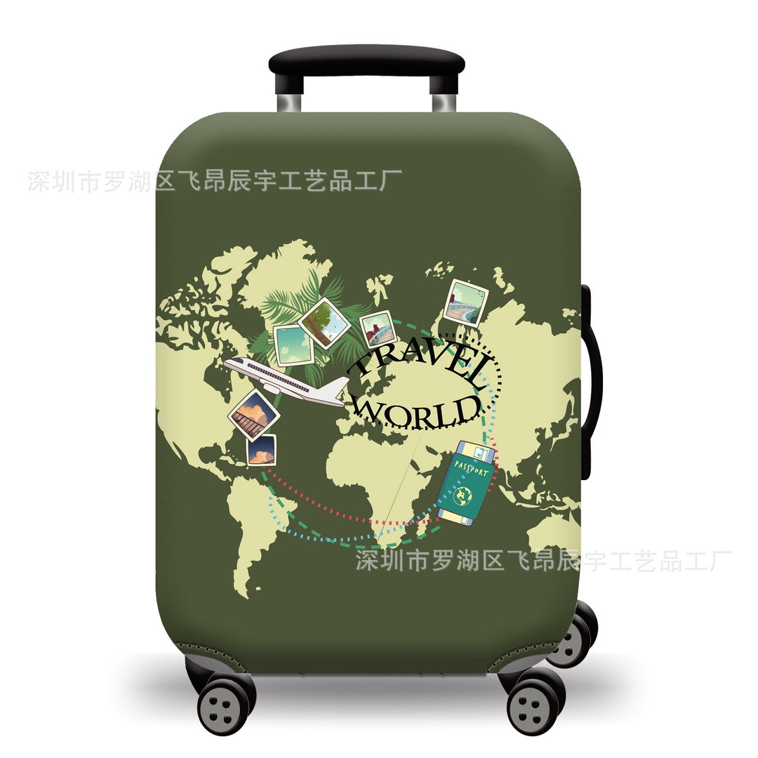 Hard Shell Luggage with Earth Design Kalsten