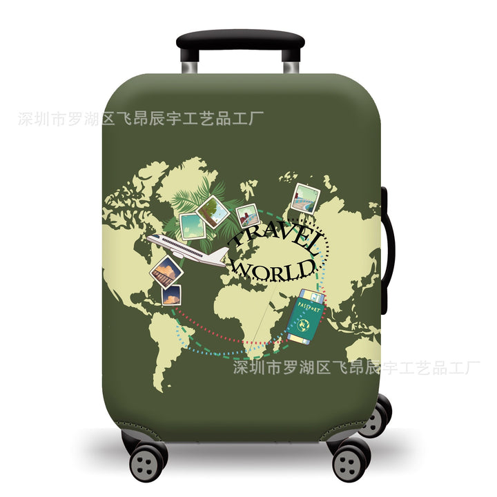 Hard Shell Luggage with Earth Design Kalsten