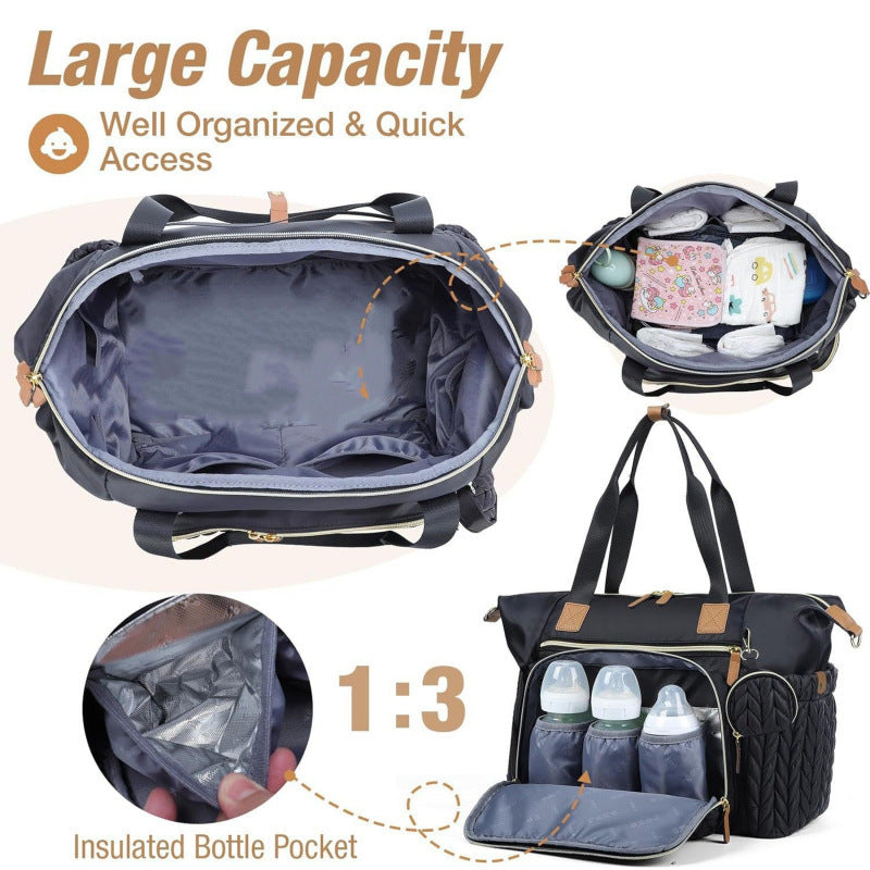 Elegant diaper bag with insulated compartments Kalsten