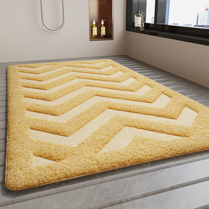 Chevron Pattern Bathroom Mat Kalsten