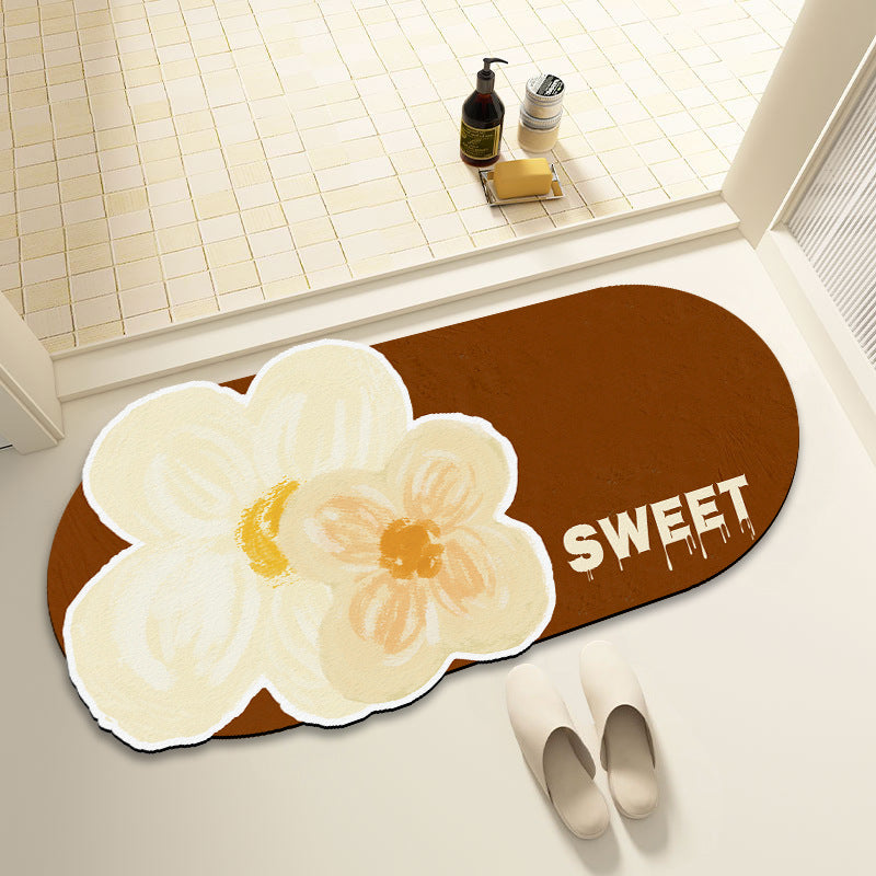 Decorative Floral Welcome Mat