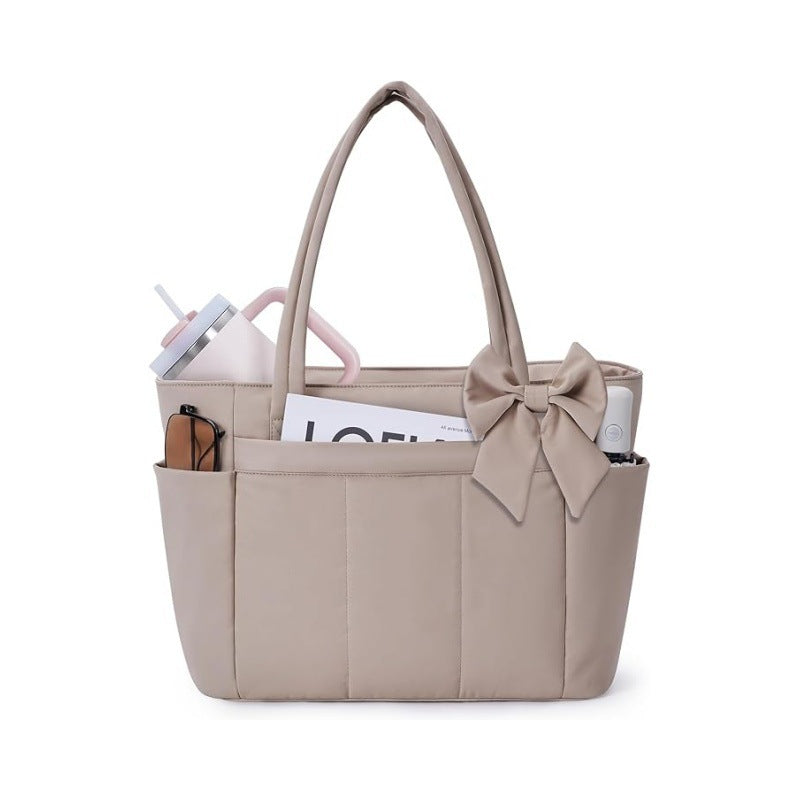 Elegant tote bag with bow design Kalsten