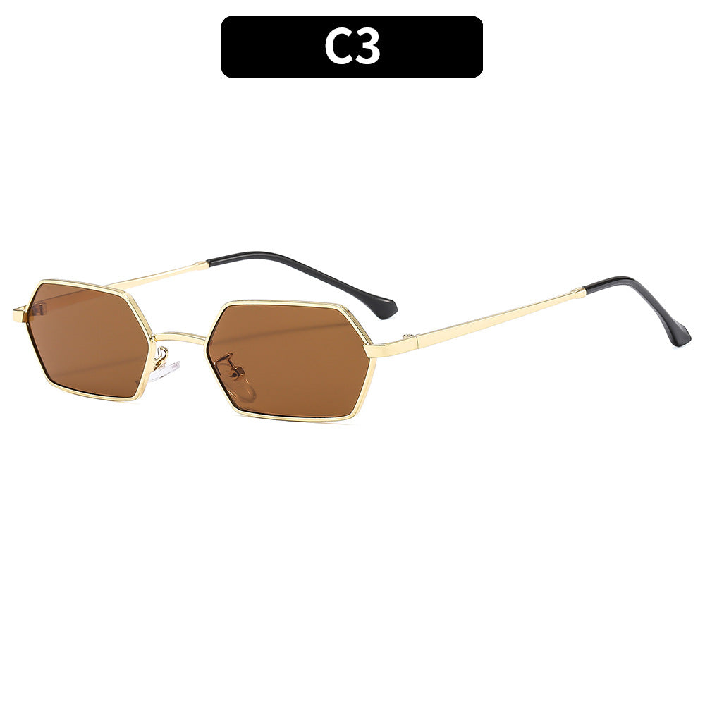 Chic Hexagonal Frame Sunglasses