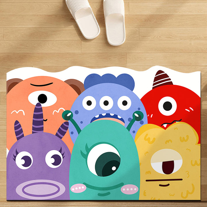 Playful Cartoon-Themed Area Mat