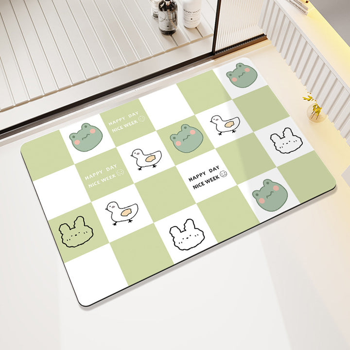 Cute Cartoon Pet-Themed Bath Mat Kalsten