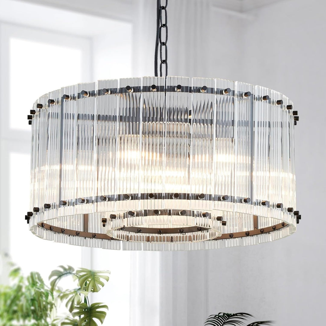 Modern Artisan Crystal Pendant Light