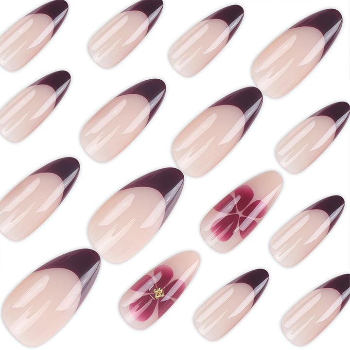 Elegant Floral Design Press-On Nails Kalsten