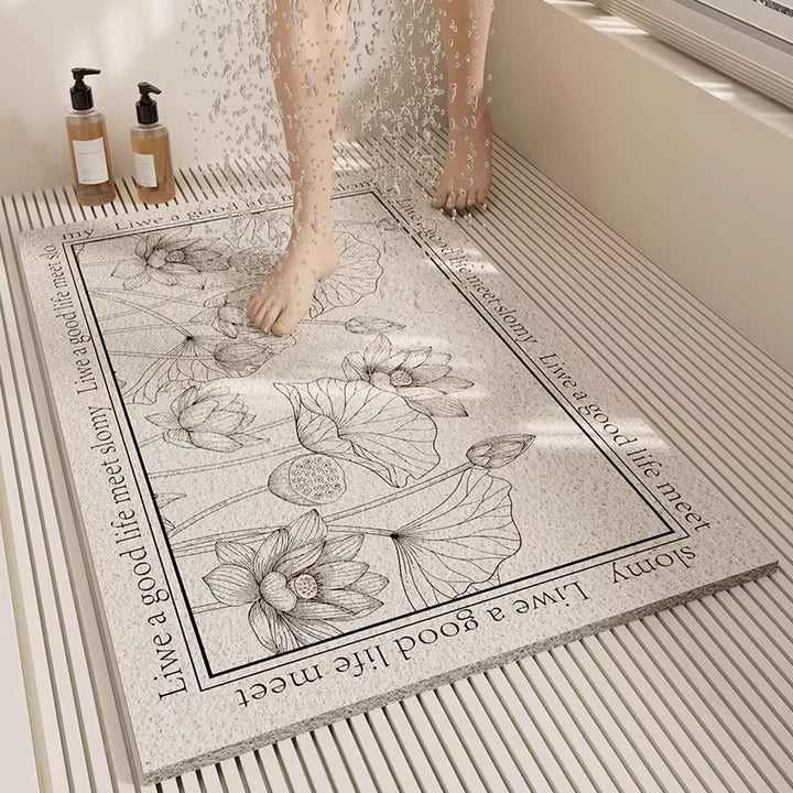 Slip-Resistant Geometric Bath Mat Kalsten