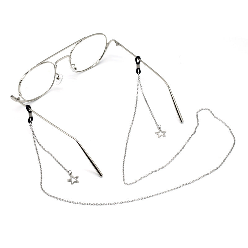 Elegant Star-Accented Eyewear Chain Kalsten