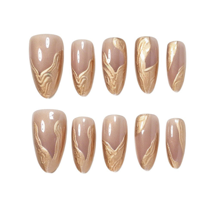 Premium Marble Design Press-On Nail Set Kalsten