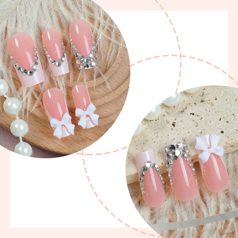 Decorative Rhinestone Press-On Nail Set kalsten