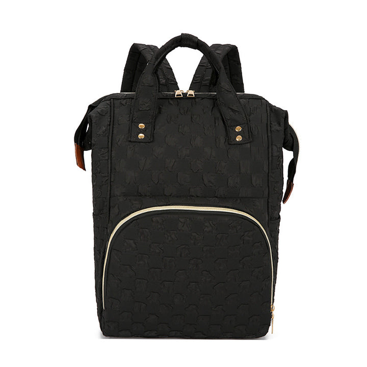 Checkered Patterned Backpack Kalsten