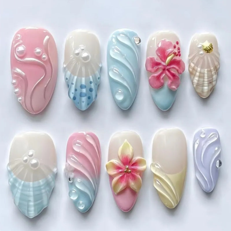 Artistic Press-On Nail Set Kalsten 1787294358