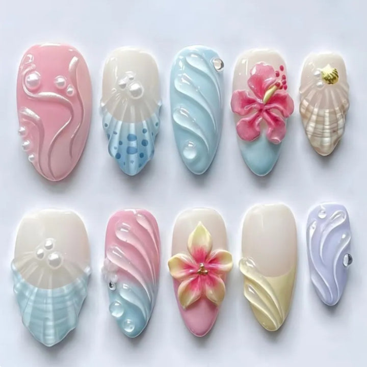 Artistic Press-On Nail Set Kalsten 1787294358