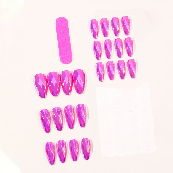 Crystal-Effect Stiletto Nail Art Extensions Kalsten
