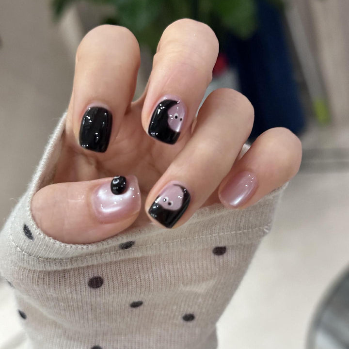 Artificial nails with modern geometric designs Kalsten