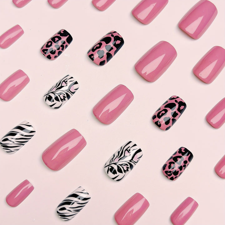 Fashionable animal motif artificial nails Kalsten