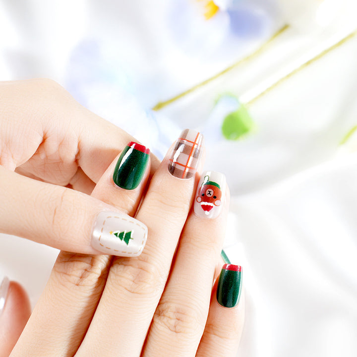 Festive Themed Press-On Nail Set Kalsten