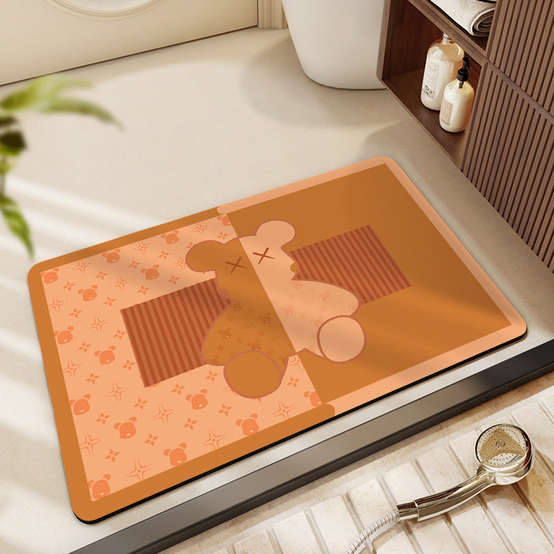 Cute Cartoon-Themed Bath Mat Kalsten