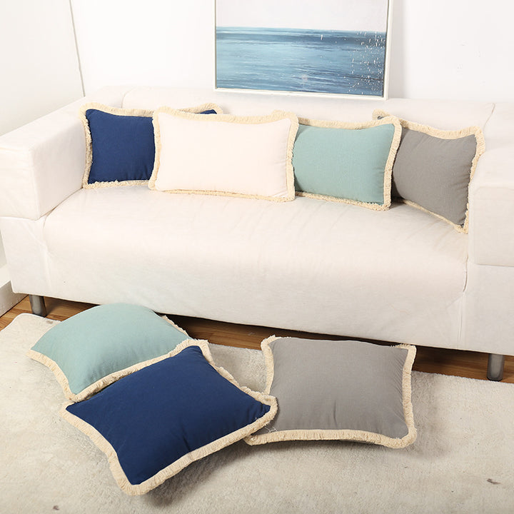 Decorative Fringe Accent Pillow