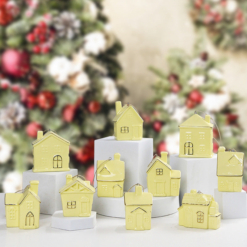 Ceramic House-Shaped Decorative Kalsten