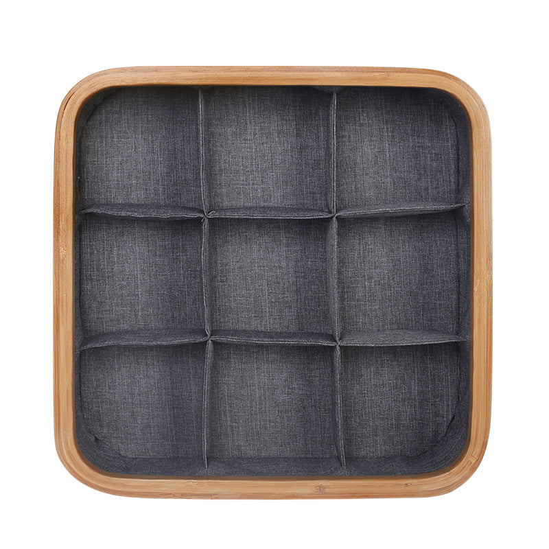 Multi-Sectional Bamboo Storage Tray Kalsten