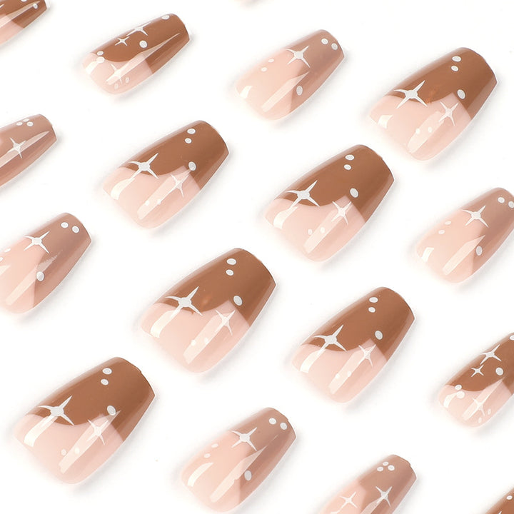 Artful Nail Extensions with Modern Color Design Kalsten
