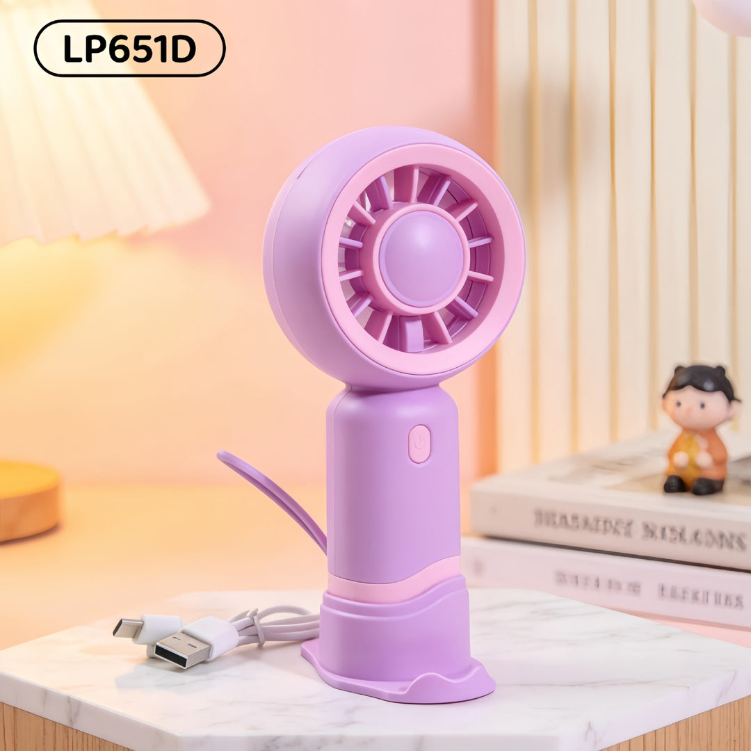 Women's Portable Mini Fan with Innovative Design and USB Charging Function Kalsten