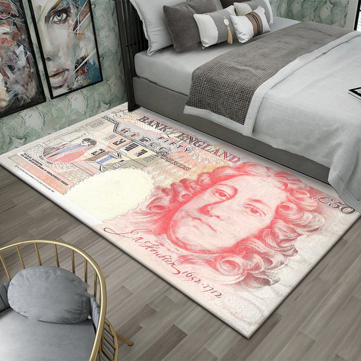 Dollar-Themed Decorative Area Rug