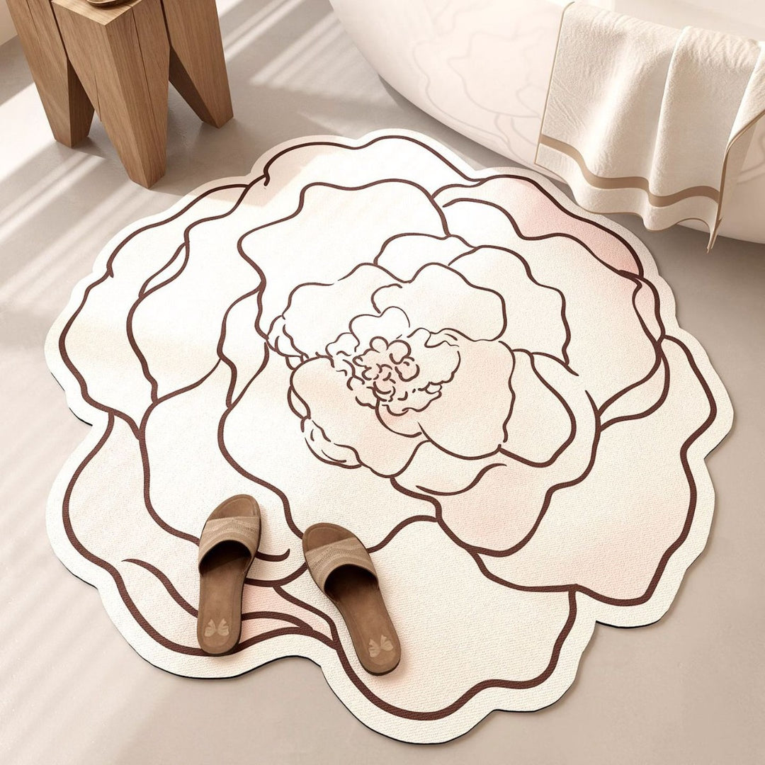 Floral-Inspired Bath Mat