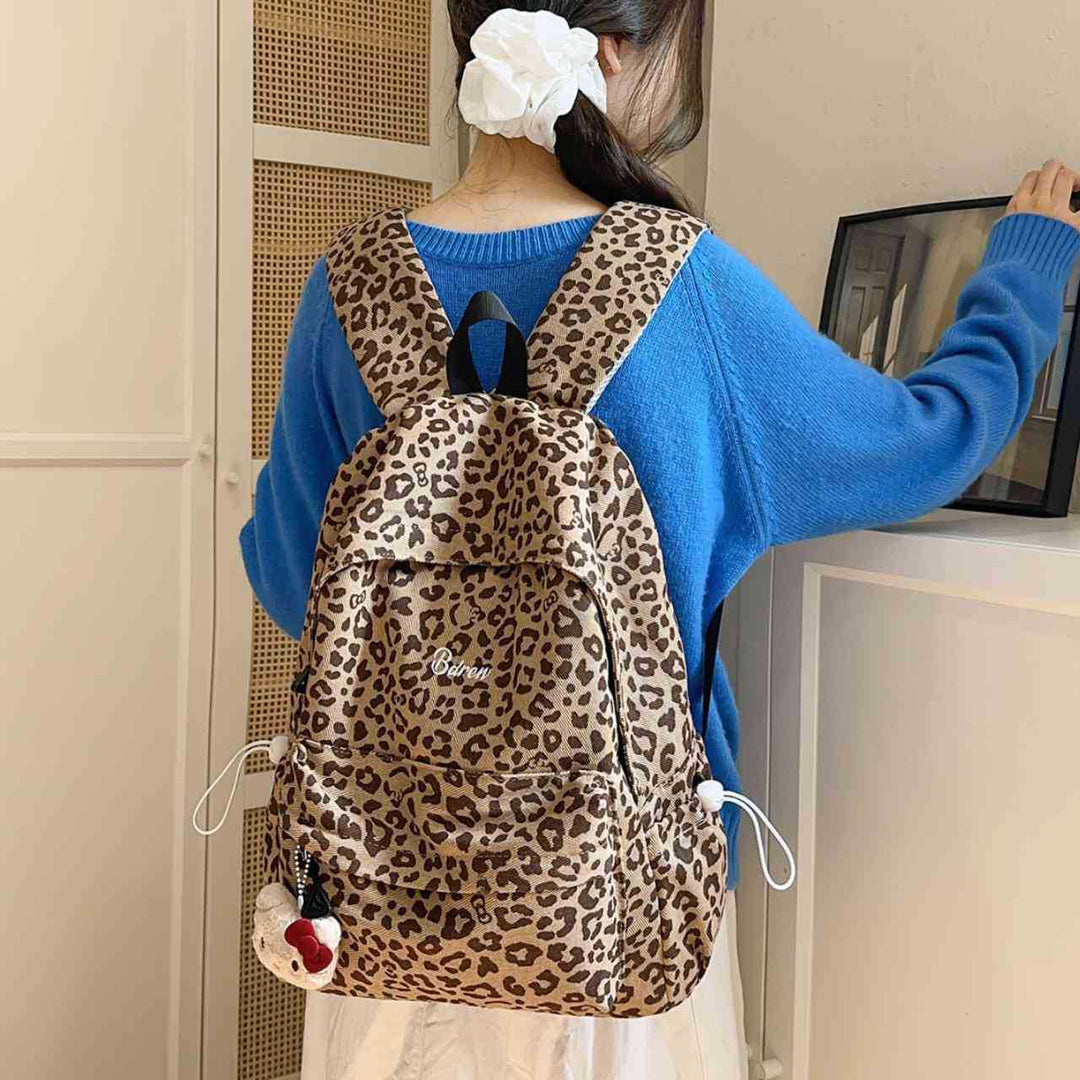 Stylish Leopard Print Backpack Kalsten