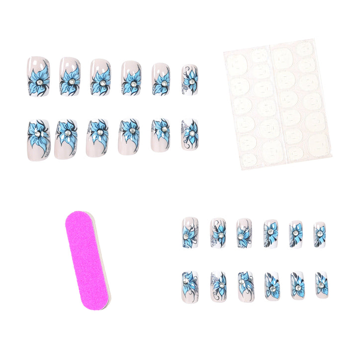Floral Design Nail Art Kalsten