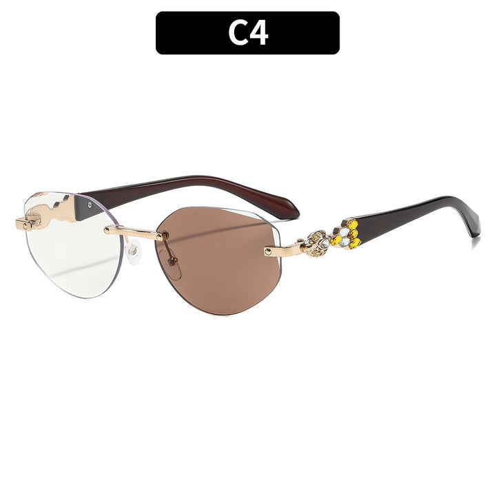 Avant-Garde Half-Moon Sunglasses