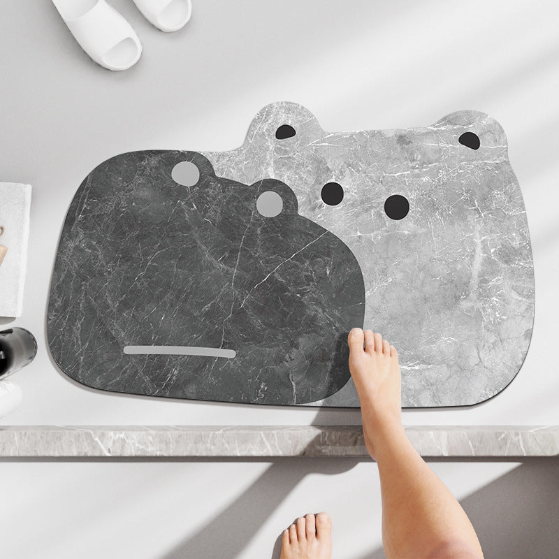 Cute Frog Design Bath Mat
