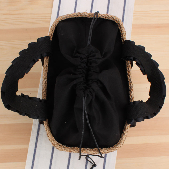 Handbag Made of Woven Material with Elegant Carrying Handles Kalsten