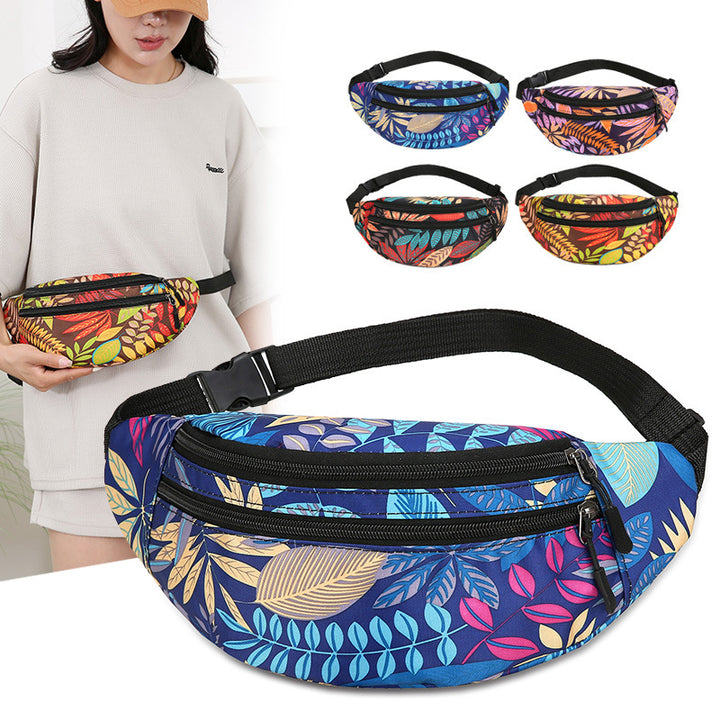 Floral Print Utility Fanny Pack Kalsten
