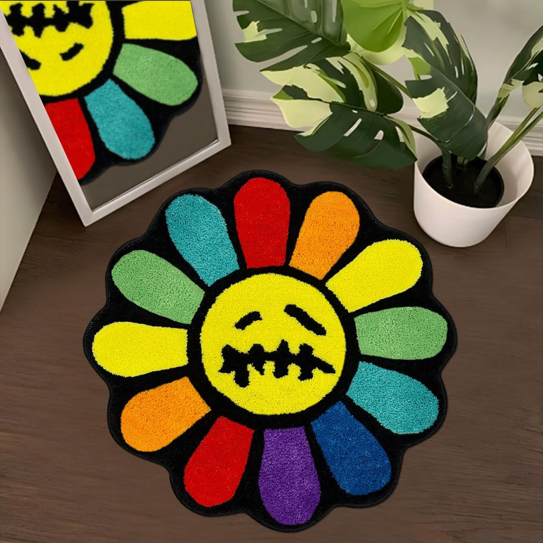 Floral Pattern Bath Mat